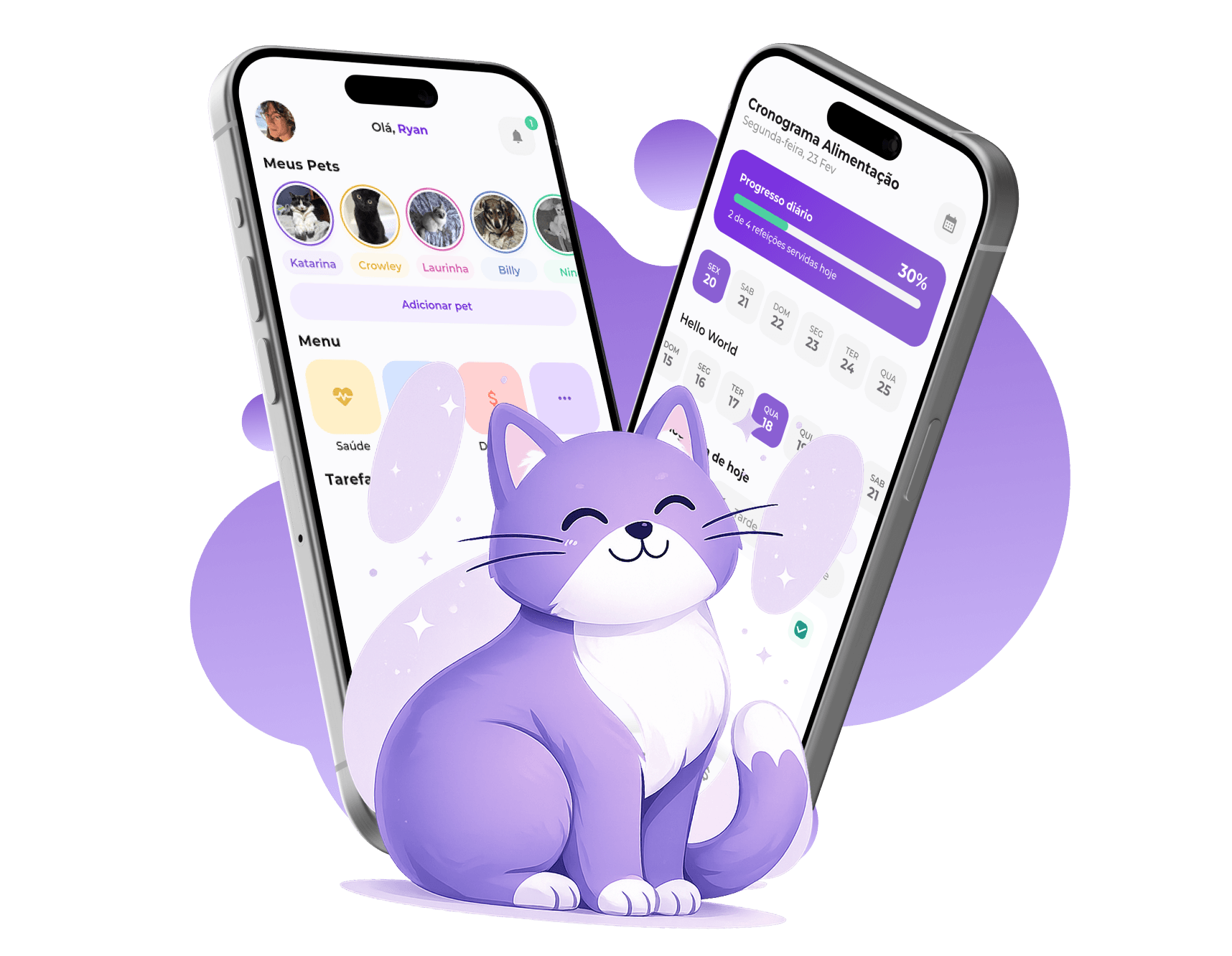 Telas do app ZooLy